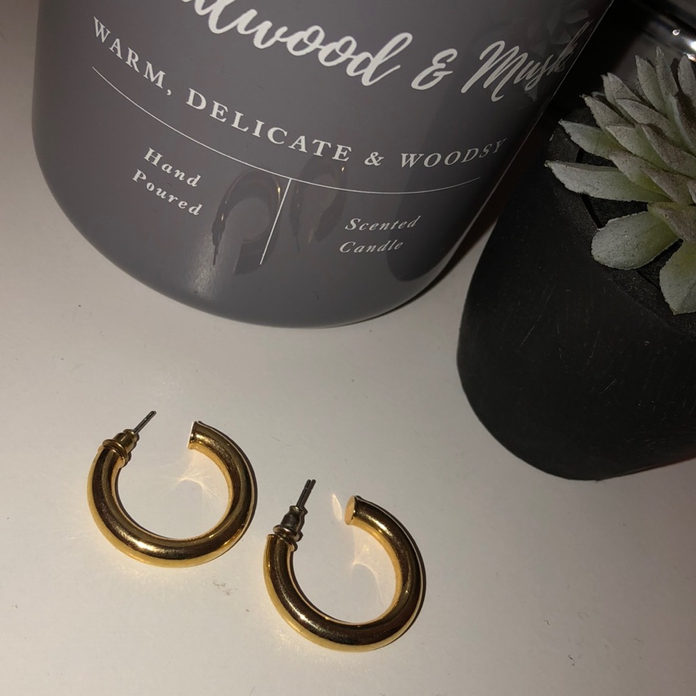 Gold Plated Hoops